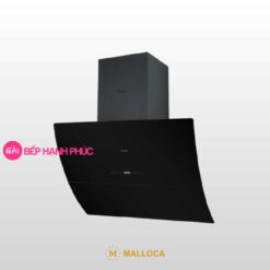 Máy hút mùi Malloca MC 9039B - Áp tường 90cm mặt kính vát cong kính đen