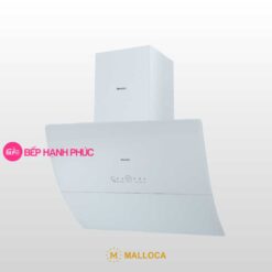 Máy hút mùi Malloca MC 9039W - Áp tường 90cm mặt kính vát cong kính trắng