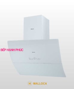 Máy hút mùi Malloca MC 9039W - Áp tường 90cm mặt kính vát cong kính trắng