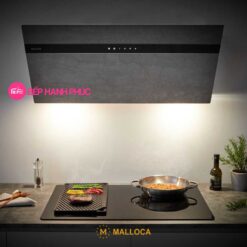 Máy hút mùi Malloca VITA V-15 GRES - Áp tường 90cm mặt vát Ceramic đen
