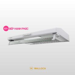 Máy hút mùi Malloca H107W - Classic 70cm thép sơn trắng nút nhấn cơ
