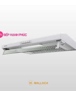 Máy hút mùi Malloca H107W - Classic 70cm thép sơn trắng nút nhấn cơ