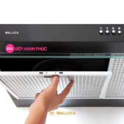 Máy hút mùi Malloca H365.7B - Classic 70cm thép sơn đen nút nhấn cơ 9 Máy hút mùi Malloca H365.7B - Classic 70cm thép sơn đen nút nhấn cơ