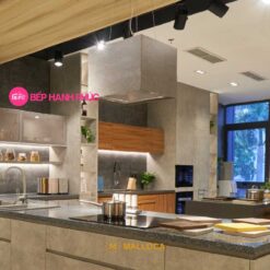 Máy hút mùi Malloca CONCRETE K-400 - Ốc đảo 40cm vuông dây treo điều khiển remote