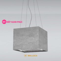 Máy hút mùi Malloca CONCRETE K-400 - Ốc đảo 40cm vuông dây treo điều khiển remote