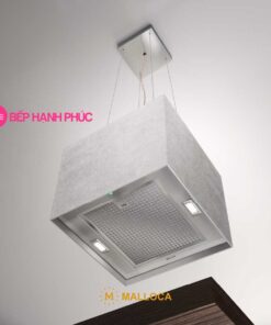 Máy hút mùi Malloca CONCRETE K-400 - Ốc đảo 40cm vuông dây treo điều khiển remote