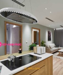 Máy hút mùi Malloca ECLIPSE K600 - Ốc đảo 90cm dây treo điều khiển remote