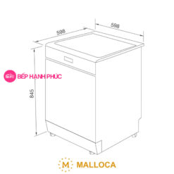Máy rửa chén Malloca MDW14-S10TFT