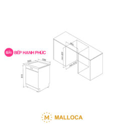 Máy rửa chén Malloca WQP12-J7713FB