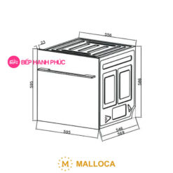 Máy rửa chén Malloca WQP6-87CP