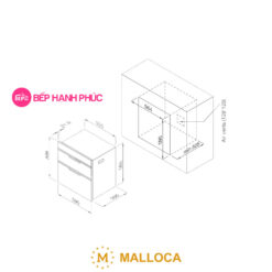 Máy sấy chén dĩa Malloca MSC-1005 - Âm tủ 100 lít 9 Máy sấy chén dĩa Malloca MSC-1005