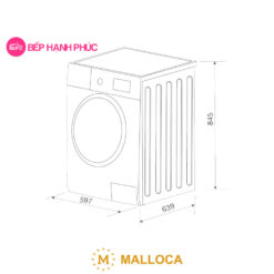 Máy sấy quần áo Malloca MTD-T1510HP