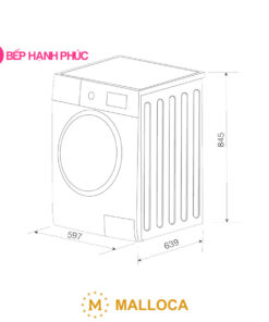 Máy sấy quần áo Malloca MTD-T1510HP