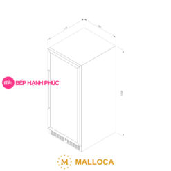 Tủ bảo quản rượu Malloca MWC-180BG - Âm tủ 379 lít 8 Tủ bảo quản rượu Malloca MWC-180BG