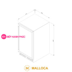 Tủ bảo quản rượu Malloca MWC-20BG