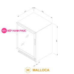 Tủ bảo quản rượu Malloca MWC-46BG - Âm tủ 127 lít 9 Tủ bảo quản rượu Malloca MWC-46BG