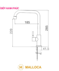 Vòi rửa chén Malloca K-115 XFIT