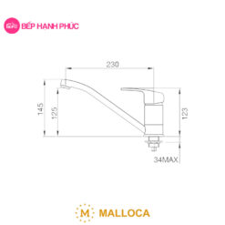 Vòi rửa chén Malloca K120N