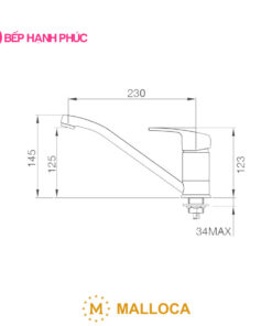 Vòi rửa chén Malloca K120N