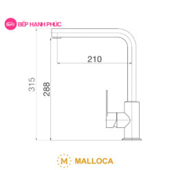 Vòi rửa chén Malloca K525B