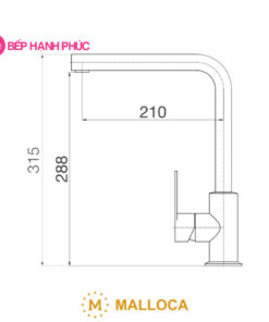Vòi rửa chén Malloca K525B