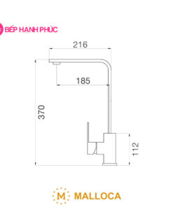 Vòi rửa chén Malloca K536S