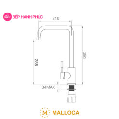 Vòi rửa chén Malloca K559-SN
