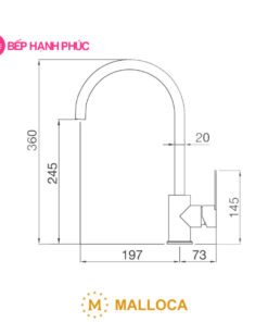 Vòi rửa chén Malloca MF-062