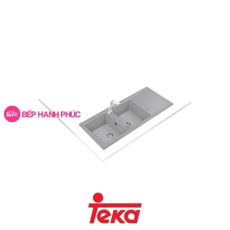 Chậu rửa Teka Maestro STONE 80B-TG 2B 1D-Grey