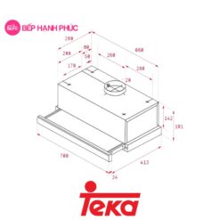 Máy hút mùi đảo Teka Easy CH 1170P