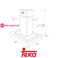 Máy hút mùi đảo Teka Total DG3 ISLA 980