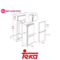 Tủ Lạnh Teka Maestro CI3 350 NF