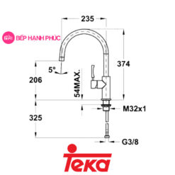 Vòi rửa Teka Maestro Teka MW-ELAN 9 Vòi rửa Teka MaestroTeka MW/ELAN