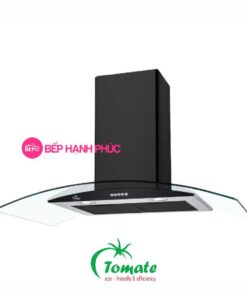 Máy hút mùi Tomate TOM 3159B - 70cm vòng kính cong nút bấm cơ
