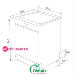 Máy rửa chén Tomate TOM 4304-W15 - Độc lập 15 bộ 8 chương trình