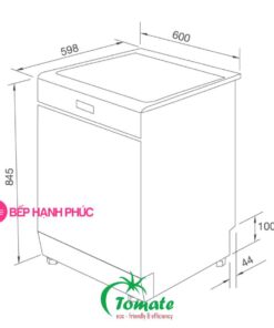 Máy rửa chén Tomate TOM 4304-W15 - Độc lập 15 bộ 8 chương trình