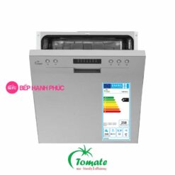 Máy rửa chén Tomate TOM 6012 - Âm tủ bán phần 14 bộ 6 chương trình