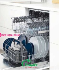 Máy rửa chén Tomate TOM 6012 - Âm tủ bán phần 14 bộ 6 chương trình