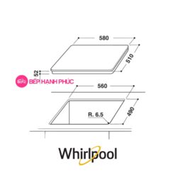 Bếp từ Whirlpool ACM865/BA - 3 vùng nấu 60cm