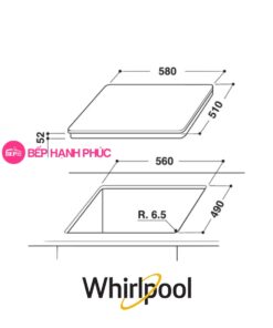 Bếp từ Whirlpool ACM865/BA - 3 vùng nấu 60cm