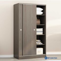 Tủ quần áo cửa kéo Melamine vân gỗ TQA-KD-22