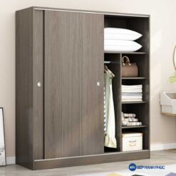 Tủ quần áo cửa kéo Melamine vân gỗ TQA-KD-22